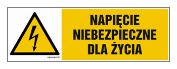 HB002 Napięcie niebezpieczne dla życia