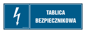 HH054 Tablica bezpiecznikowa - arkusz 8 naklejek - arkusz 8 naklejek