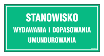 JE018 Stanowisko wydawania i dopasowywania umundurowania