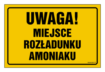 ND032 Uwaga miejsce rozładunku amoniaku