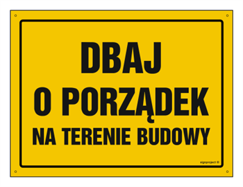 OA068 Dbaj o porządek na terenie budowy