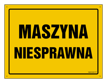 OA133 Maszyna niesprawna