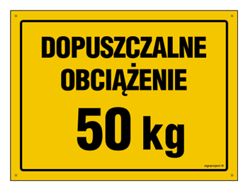 OA148 Dopuszczalne obciążenie 50 kg