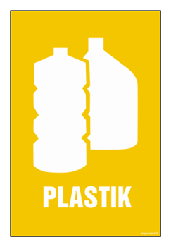 OD102 Etykiety na pojemniki na odpady Plastik