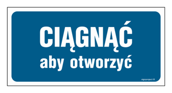 PA395 Ciągnąć aby otworzyć