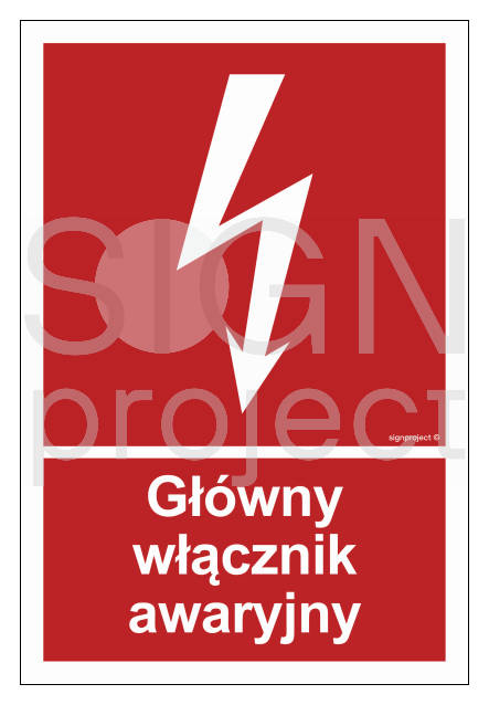 BC035 Główny włącznik awaryjny