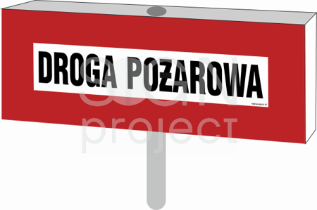 BC604 Droga pożarowa (2D do słupka)