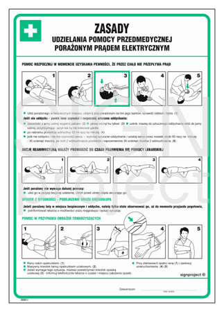 DD011 Zasady udzielania pomocy przedmedycznej porażonym prądem elektryczny