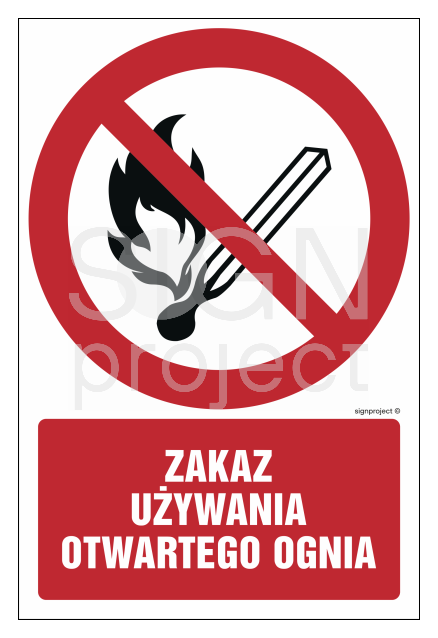 GC037 Zakaz używania otwartego ognia