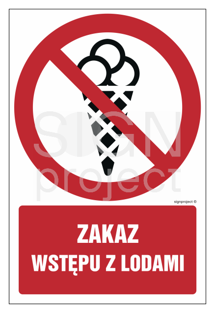 GC067 Zakaz wstępu z lodami