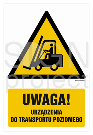 GF013 Uwaga - urządzenie do transportu poziomego