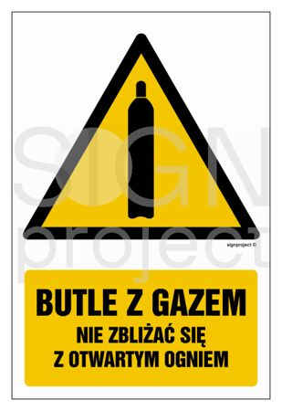 GF029 Butle z gazem - nie zbliżać się z otwartym ogniem