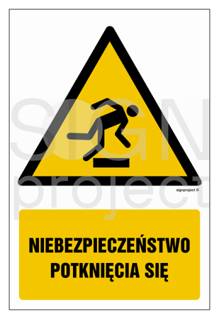 GF035 Niebezpieczeństwo potknięcia się