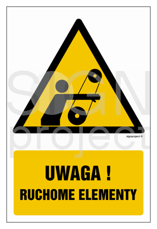 GF060 Uwaga! Ruchome elementy