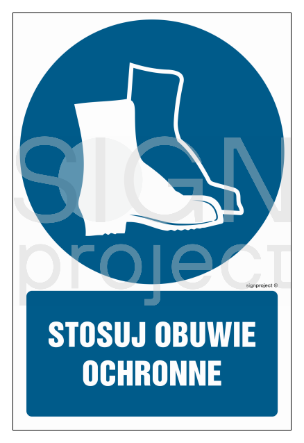 GL046 Stosuj obuwie ochronne