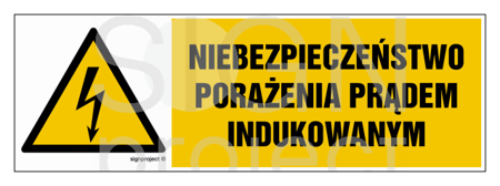 HB013 Niebezpieczeństwo porażenia prądem indukowanym