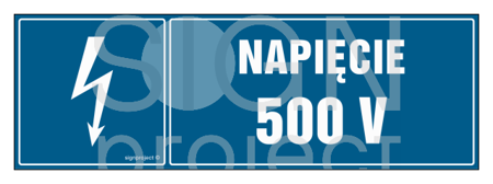 HI002 Napięcie 500 V - arkusz 8 naklejek - arkusz 8 naklejek