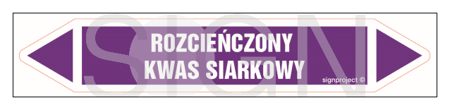 JF406 ROZCIEŃCZONY KWAS SIARKOWY - arkusz 16 naklejek