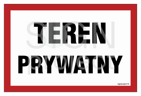 NC032 Teren prywatny