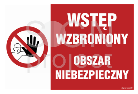 NC083 Wstęp wzbroniony obszar niebezpieczny