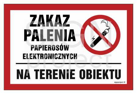 NC087 Zakaz palenia papierosów elektronicznych na terenie obiektu