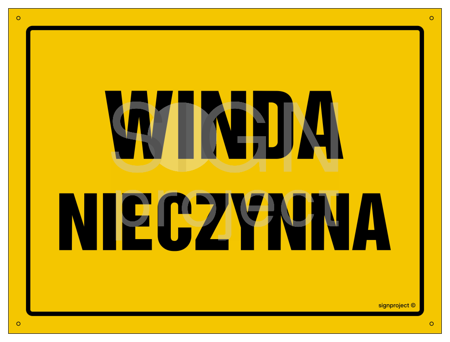 OA102 Winda nieczynna