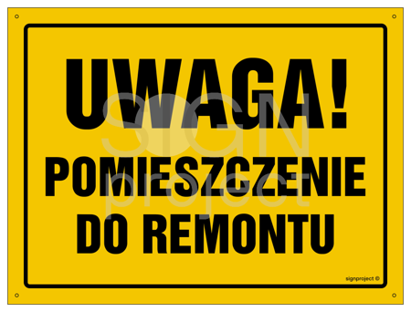 OA124 Uwaga! Pomieszczenie do remontu