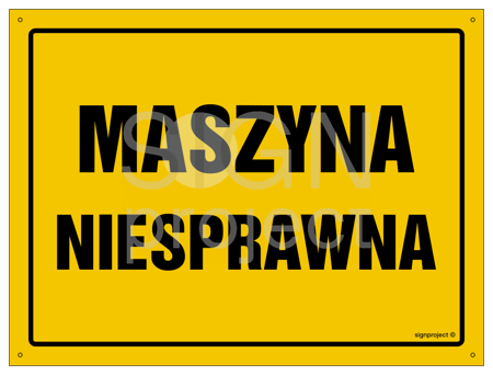 OA133 Maszyna niesprawna