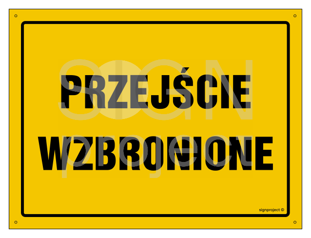 OA198 Przejście wzbronione