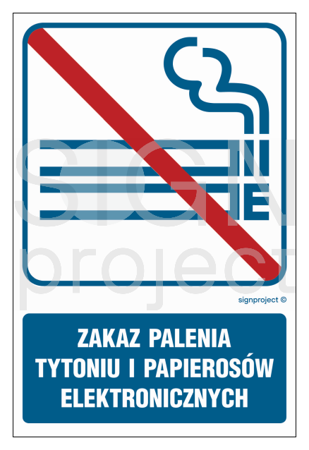 RB036 Zakaz palenia tytoniu i papierosów elektronicznych