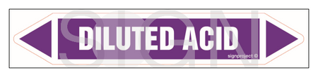 JF118 Diluted acid - sheet of 5 stickers