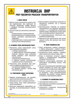 IAE27 Health and safety instructions for manual transport work