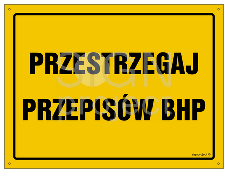 OA035 Przestrzegaj przepisów BHP