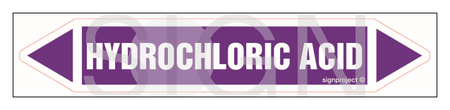 JF218 HYDROCHLORIC ACID - arkusz 5 naklejek