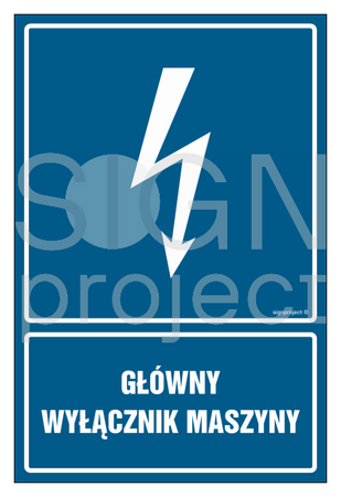 HG052 Główny wyłącznik maszyny - arkusz 9 naklejek