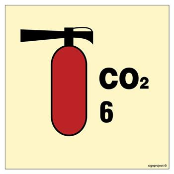 FA087 6kg CO 2 fire extinguisher
