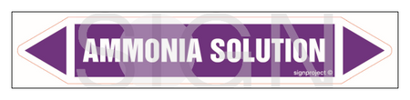 JF024 Ammonia solution - sheet of 5 stickers