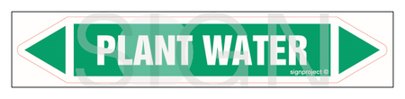 JF330 PLANT WATER - sheet of 5 stickers
