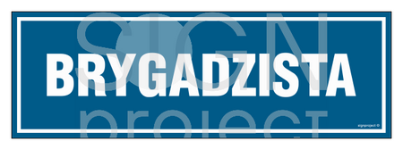 PA101 Brygadzista
