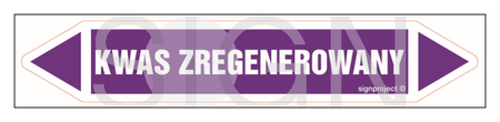 JF255 KWAS ZREGENEROWANY - arkusz 5 naklejek