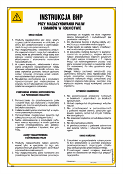 IAI04 Health and safety instructions for the storage of fuels and lubricants in agriculture