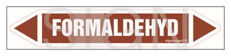 JF163 FORMALDEHYDE - sheet of 5 stickers