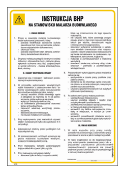 IAF05 Instrukcja BHP na stanowisku malarza budowlanego