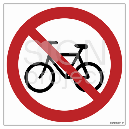 GB021 No entry by bicycle