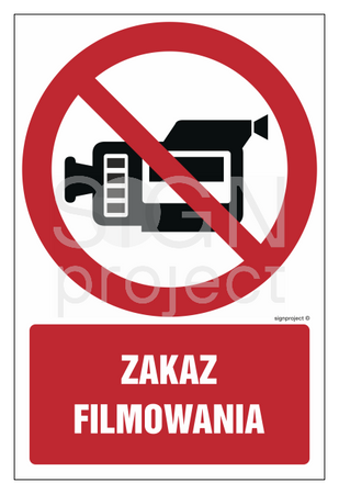 GC053 No filming - pack of 10