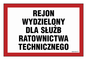 NC034 Rejon wydzielony dla służb ratownictwa technicznego