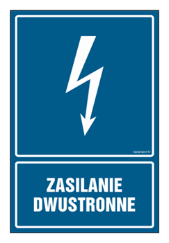 HG030 Zasilanie dwustronne - arkusz 9 naklejek