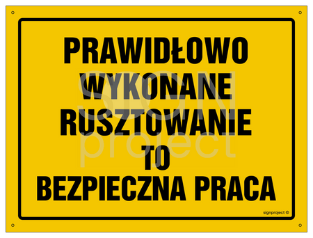 OA071 Prawidłowo wykonane rusztowanie to bezpieczna praca