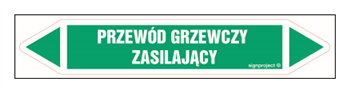 JF366 PRZEWÓD GRZEWCZY ZASILAJĄCY - arkusz 5 naklejek