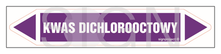 JF244 KWAS DICHLOROOCTOWY - arkusz 5 naklejek